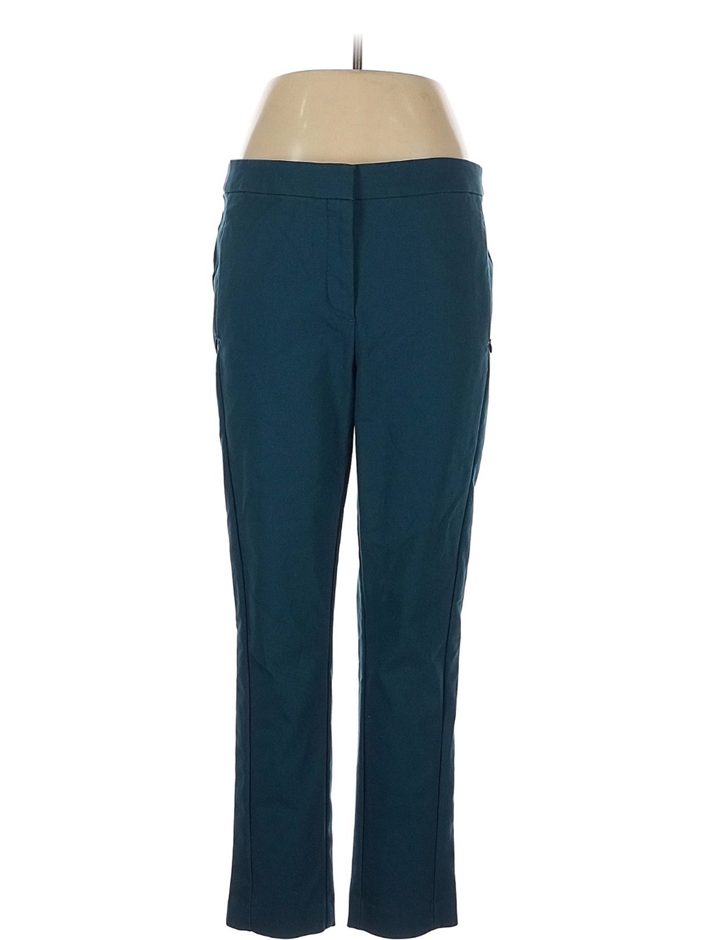 LOFT Teal Slim Straight Trousers